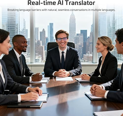 Miniatura 5 de AI Smart Glasses with Camera,8MP 4K HD Camera Glasses,Supports AI Voice ControlPhotoVideoAudio Recording,Bluetooth Glasses with 133