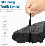 XINGO 1000 PCS Cable argenté/Gary Zip Tie lourds 12 de pouce, 50lbs Force de traction, UV Câble de verrouillage automatique résistant pour usage intérieur et extérieur