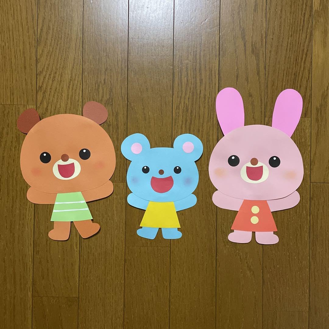 くま うさぎ スモック 壁面飾り オーダー くま うさぎ スモック 壁面飾り オーダー