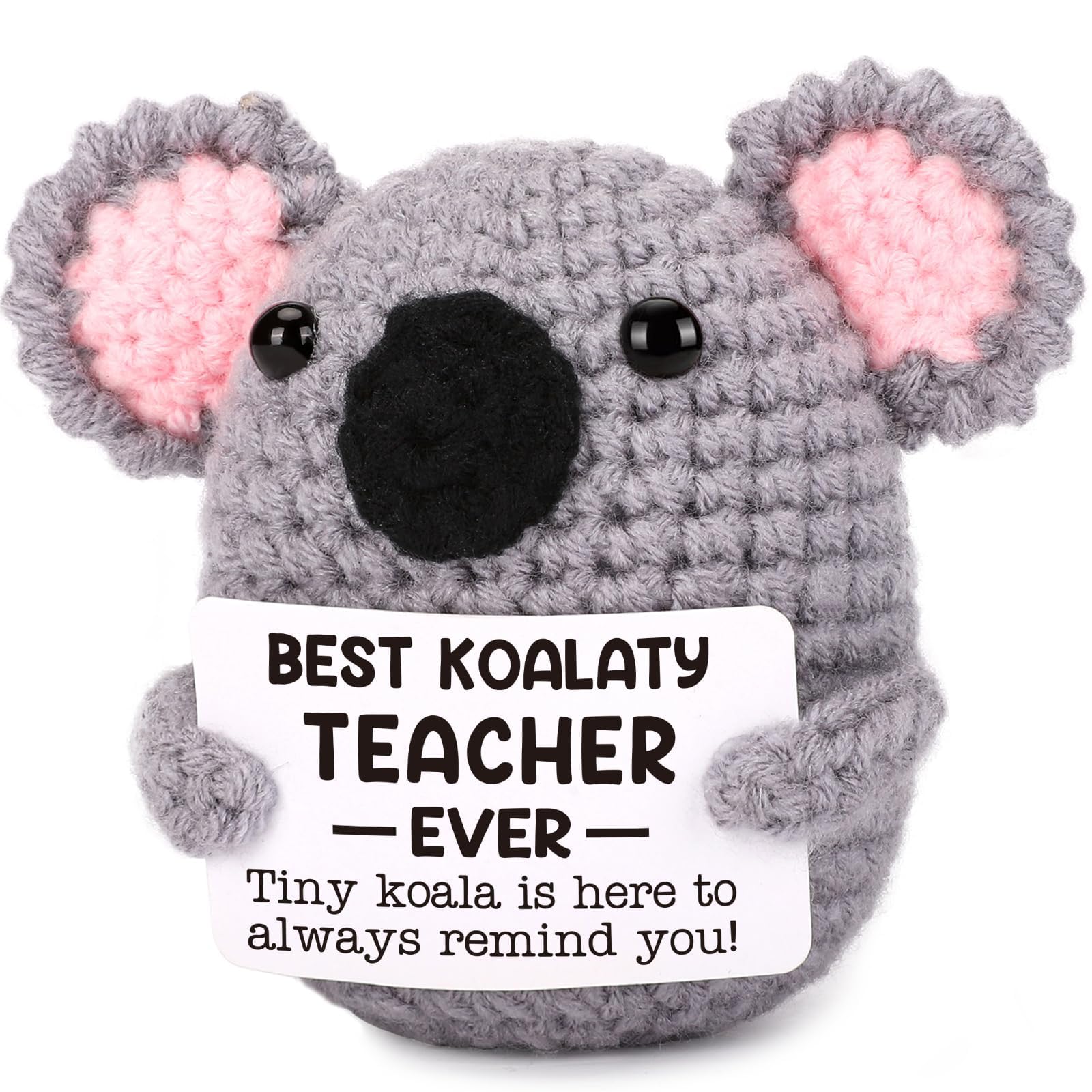 Teacher Thank You Gifts For Women Best Koalaty Teacher Ever Mini Positive Koala Crochet With Card Appreciation Thank You Teachers Day Birthday Graduation Retirement School Gifts For Teachers Women