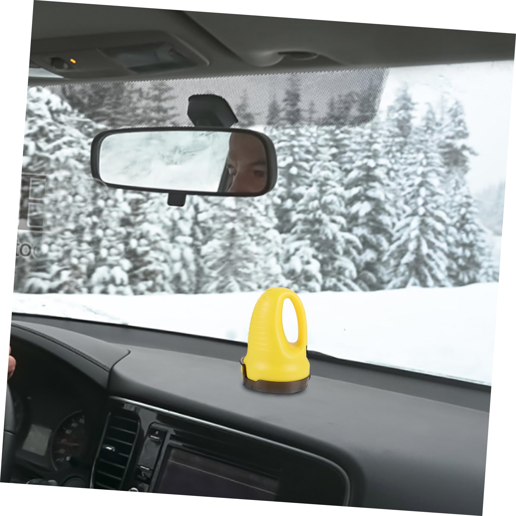 Grattoir à Neige Électrique Abs, Dégivrage et Retrait Neige, Poignée Arquée, Rangement Pratique, pour Voiture, Hiver