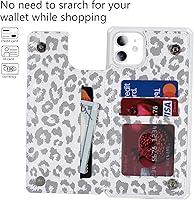 Vista 84 de Cavor for iPhone 11 Wallet Case with Card Slots Holder,Premium PU Leather Kickstand Feature Case [Wrist Strap] Double Magnetic Clasp Shockproof Flip