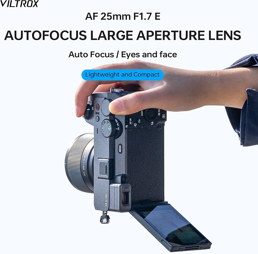 Amazon.com : VILTROX AF 25mm F1.7 Air E Lens for Sony E Mount, f