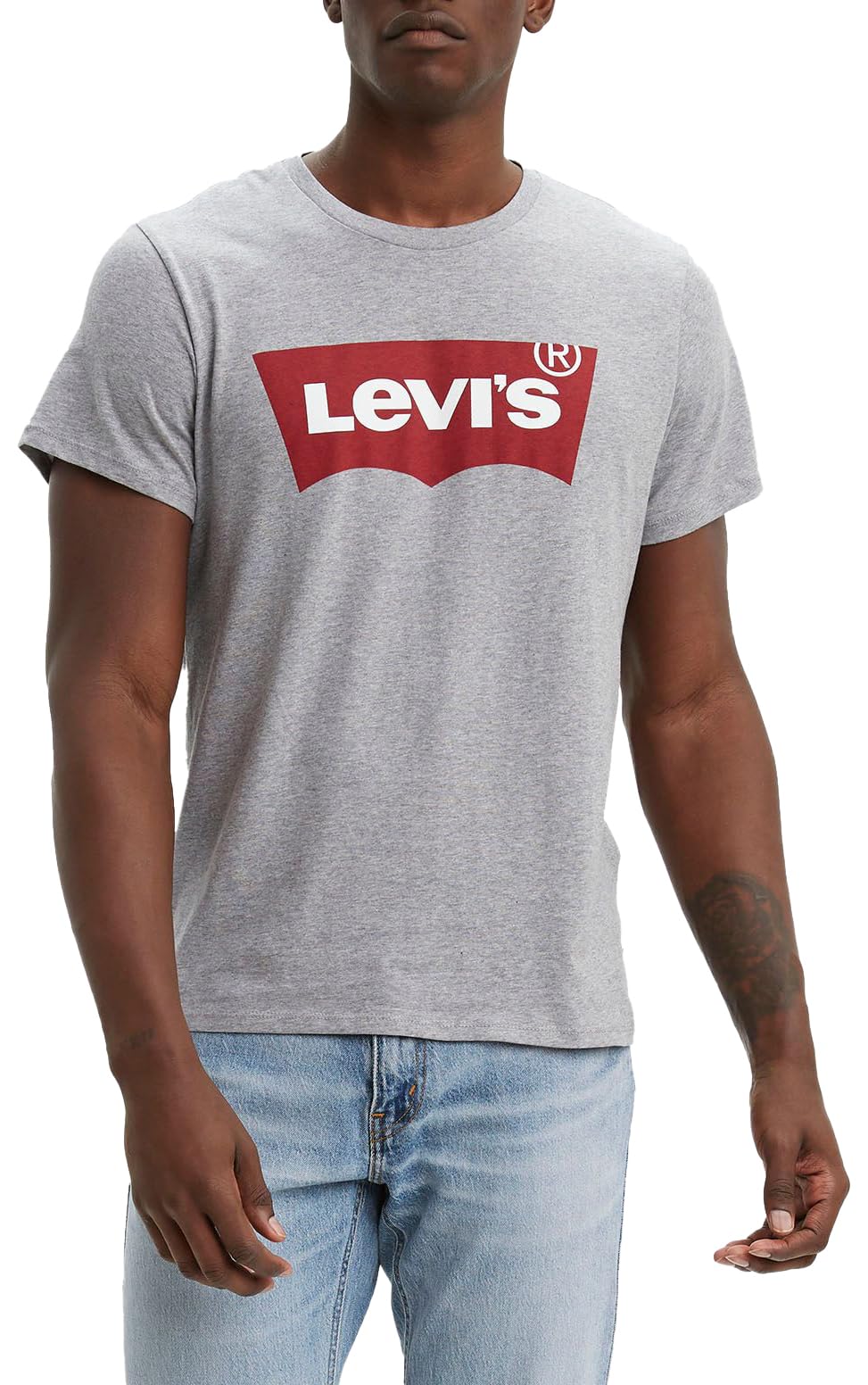 Levi's Men's Graphic Set-In Neck T-Shirt, Grey, M