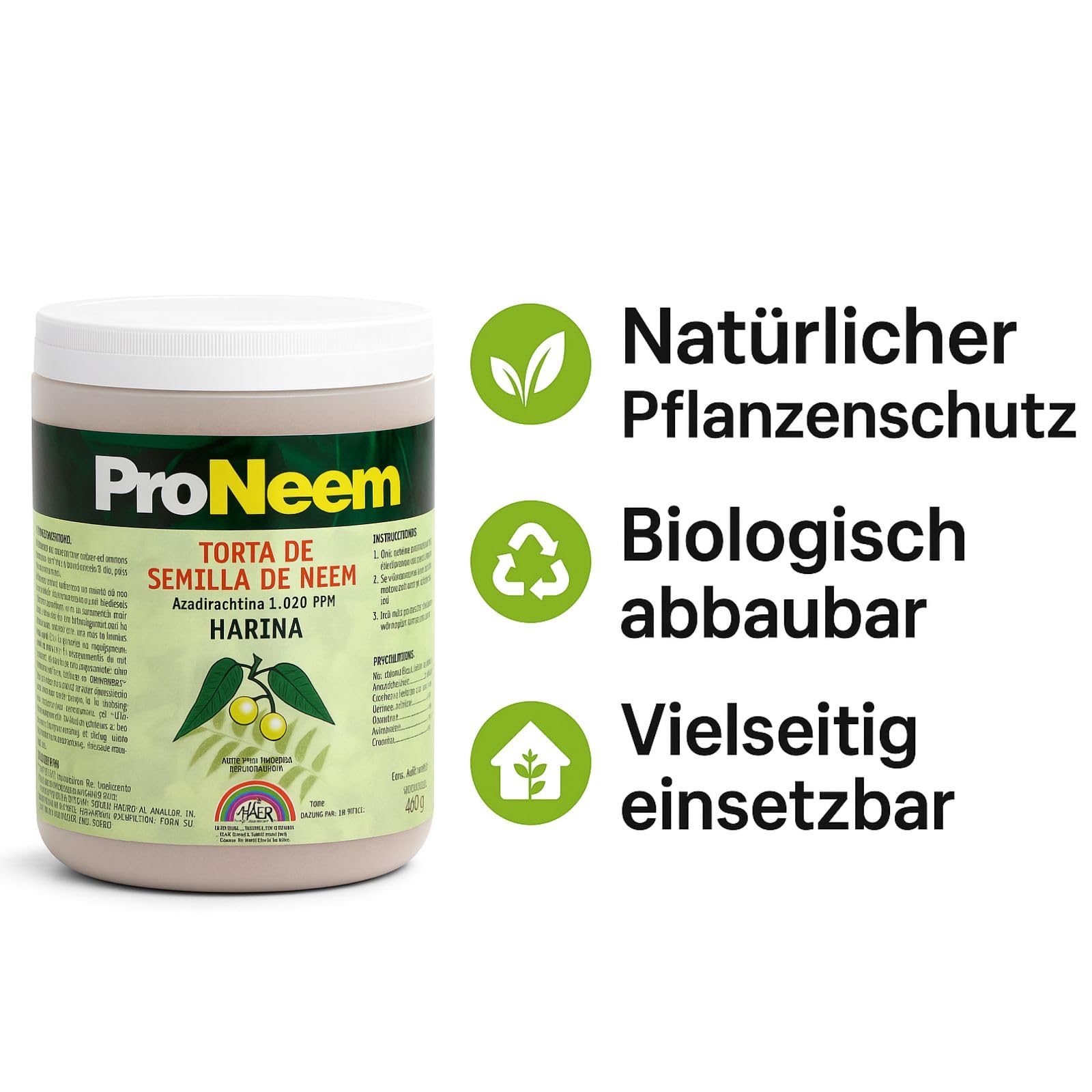 Weedness Neem Mehl für Schädlingsbekämpfung 5 Kg – Insektenspray Schädlingsbekämpfung Garten Pflanzen Anbau Indoor Outdoor