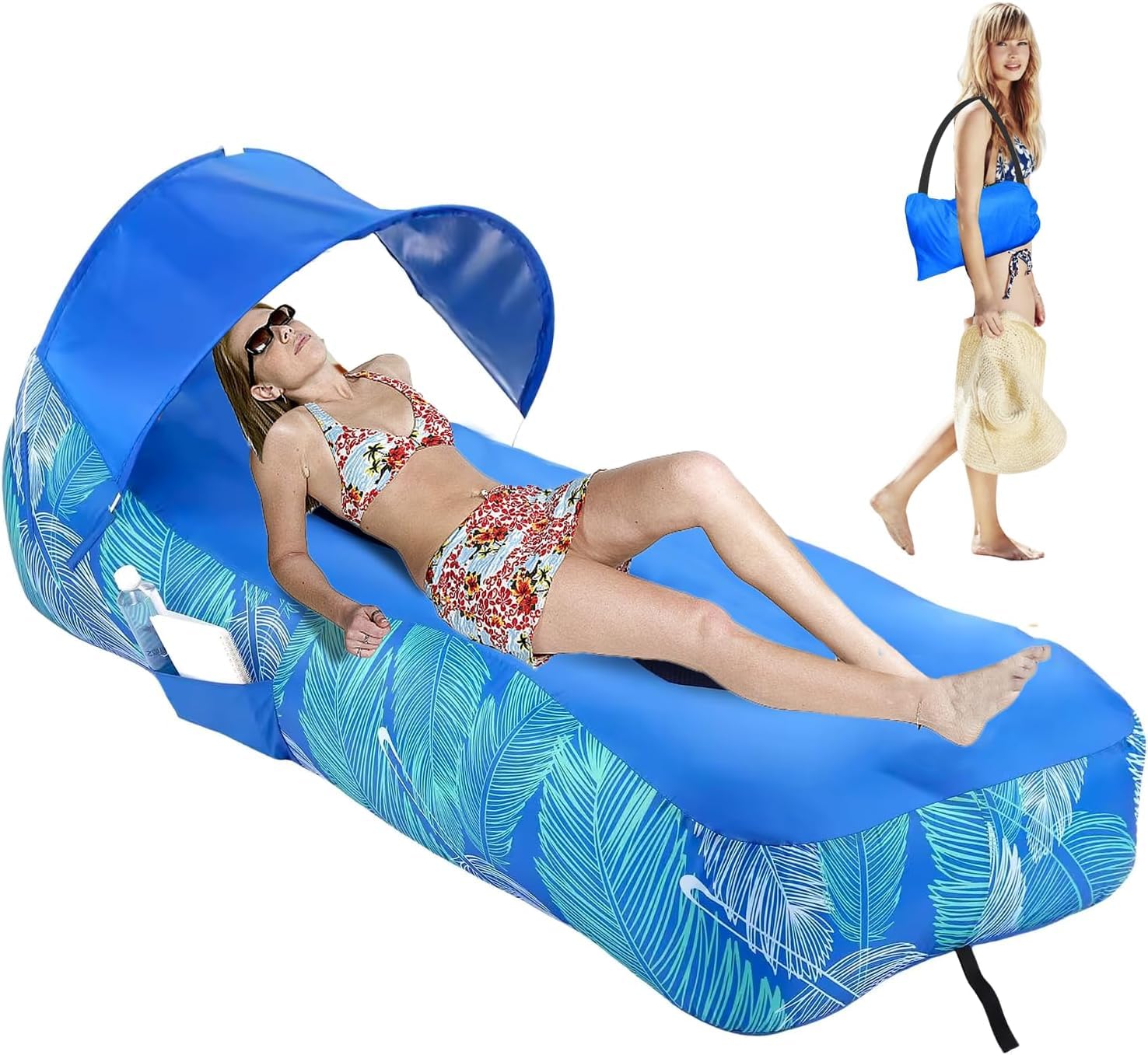 Inflatable Lounger Air Sofa Hammock-Portable,Water Proof& Anti-Air Leaking Design-Ideal Couch for Backyard Lakeside Beach Traveling Camping Picnics & Music Festivals-image-27