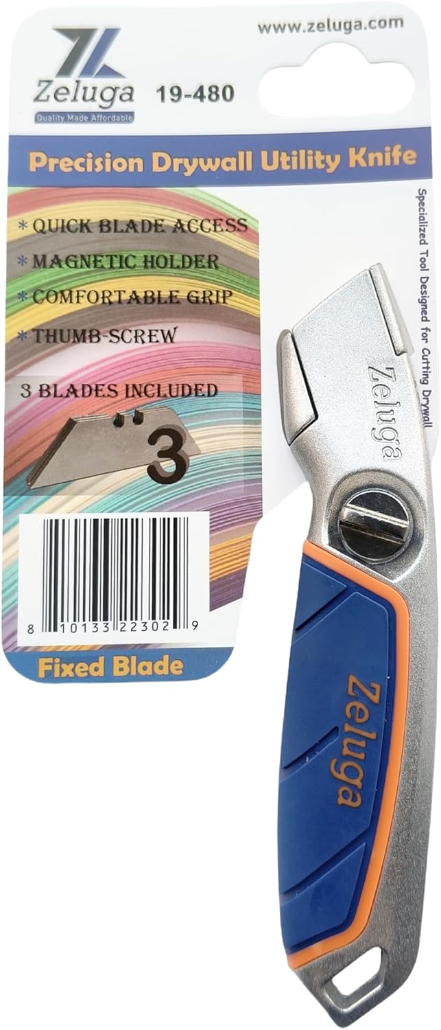 Zeluga 19-480 Precision Drywall Fixed Blade Utility Knife