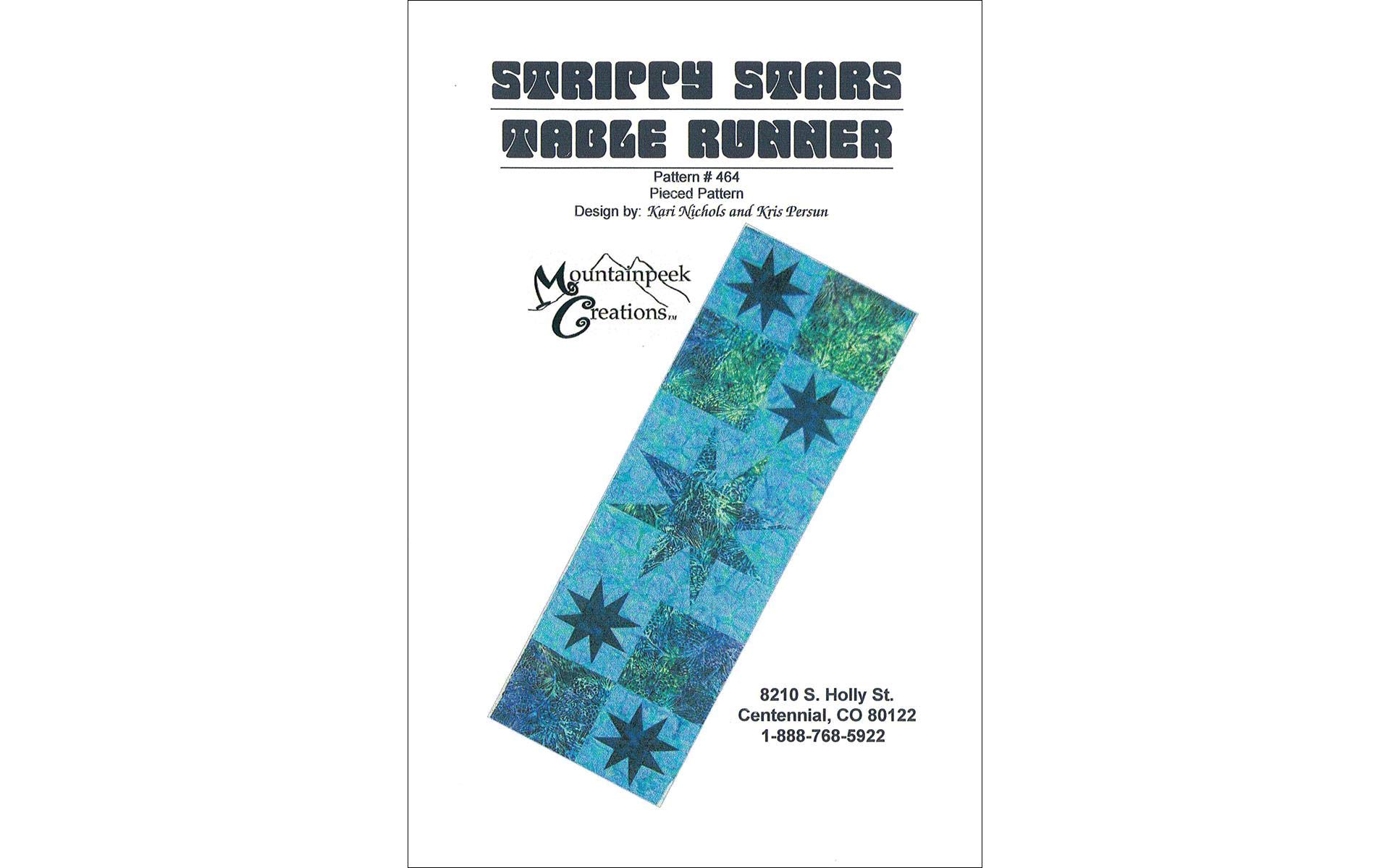 Mountainpeek Creations Strippy Stars Table Runner