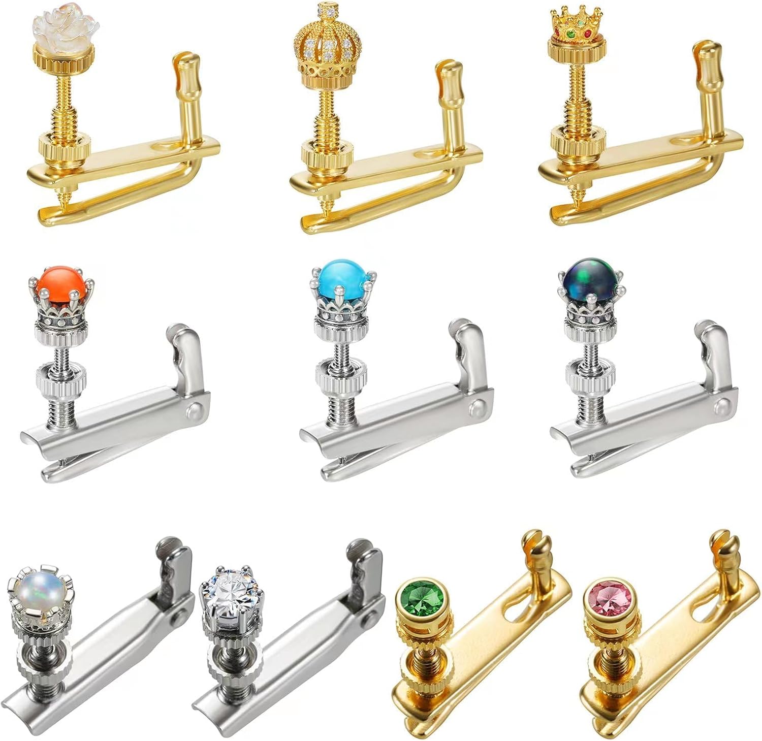 Handmade Creative Violin Fine Tuning Violin Tuners Violin Screw Violin String Adjusters for 3/4 4/4 Violins (1GOLDEN)