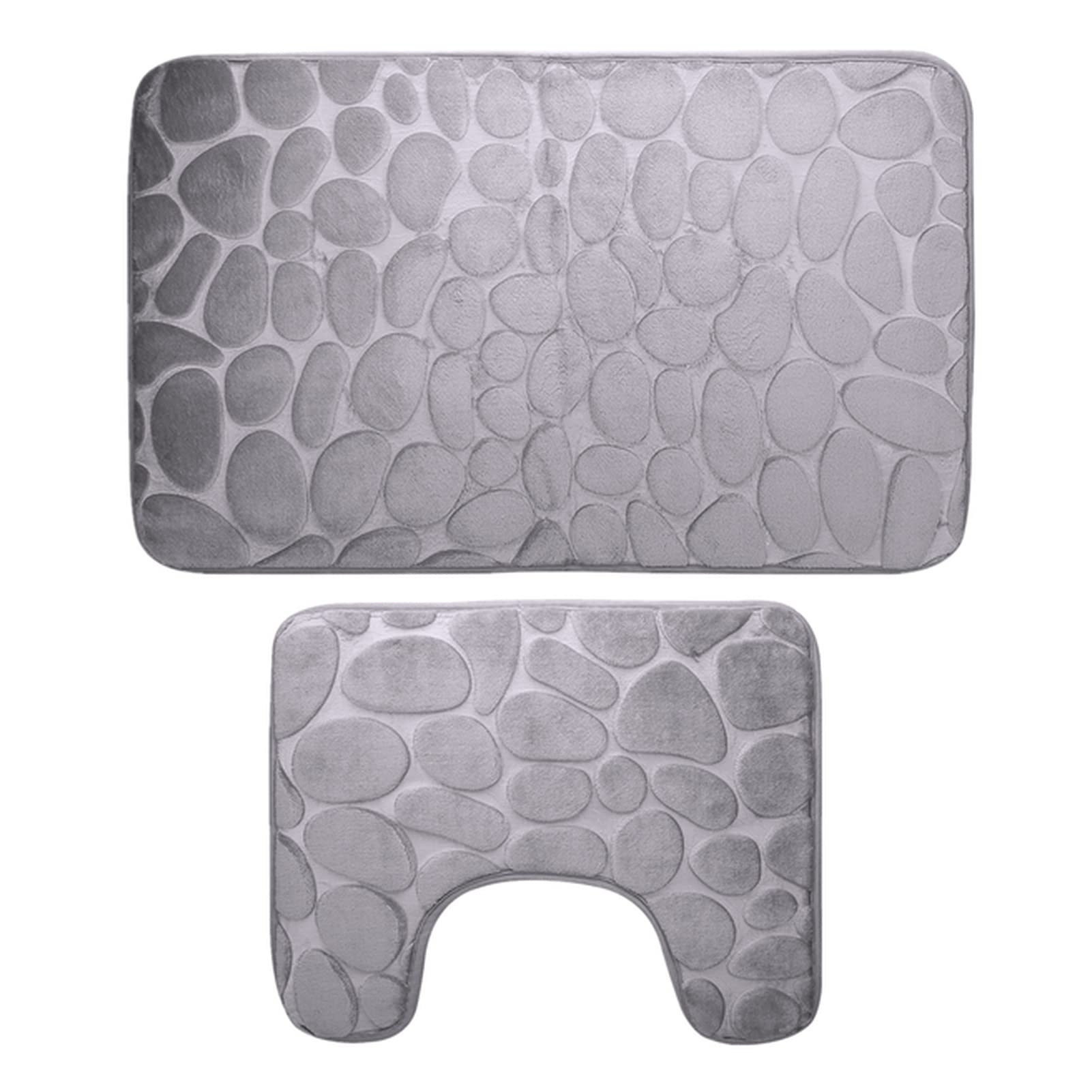 Tapis de plancher antidérapant 50x80cm pour bain toilette et yoga doux