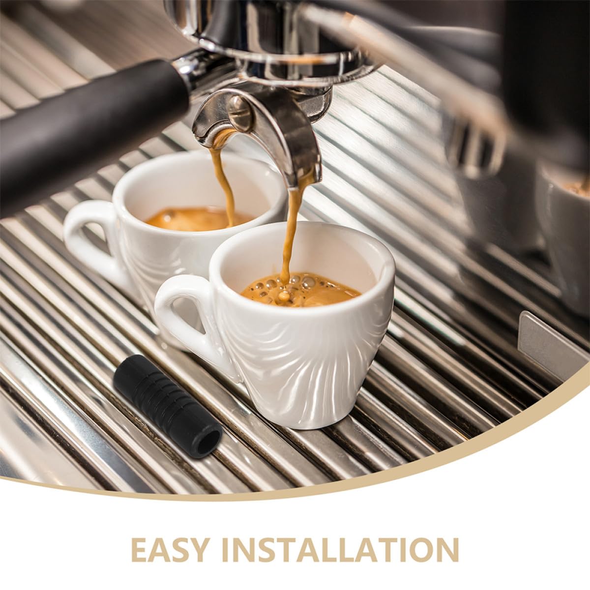 Manicotti in Gomma per Tubi Vapore Macchina da Caffè Espresso 2 Pezzi Protezione Isolante Termica Anti-Ustione Compatibili Lance Vapore per Uso Professionale e Domestico