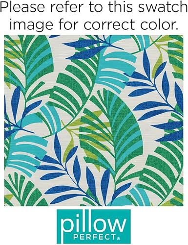 Vista 46 de Pillow Perfect Cojín para banco/columpio para exteriores/interiores Tortola Midnight Blue Tortola Azul Medianoche
