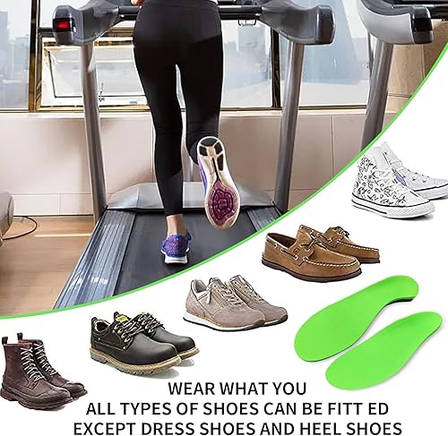 Miniatura 6 de Plantar Fasciitis Insoles, Heavy Duty Support Pain Relief Orthotics 220 lbs, High Arch Support Insoles Comfort, Flat Feet Orthotic Shoe Insert, Work