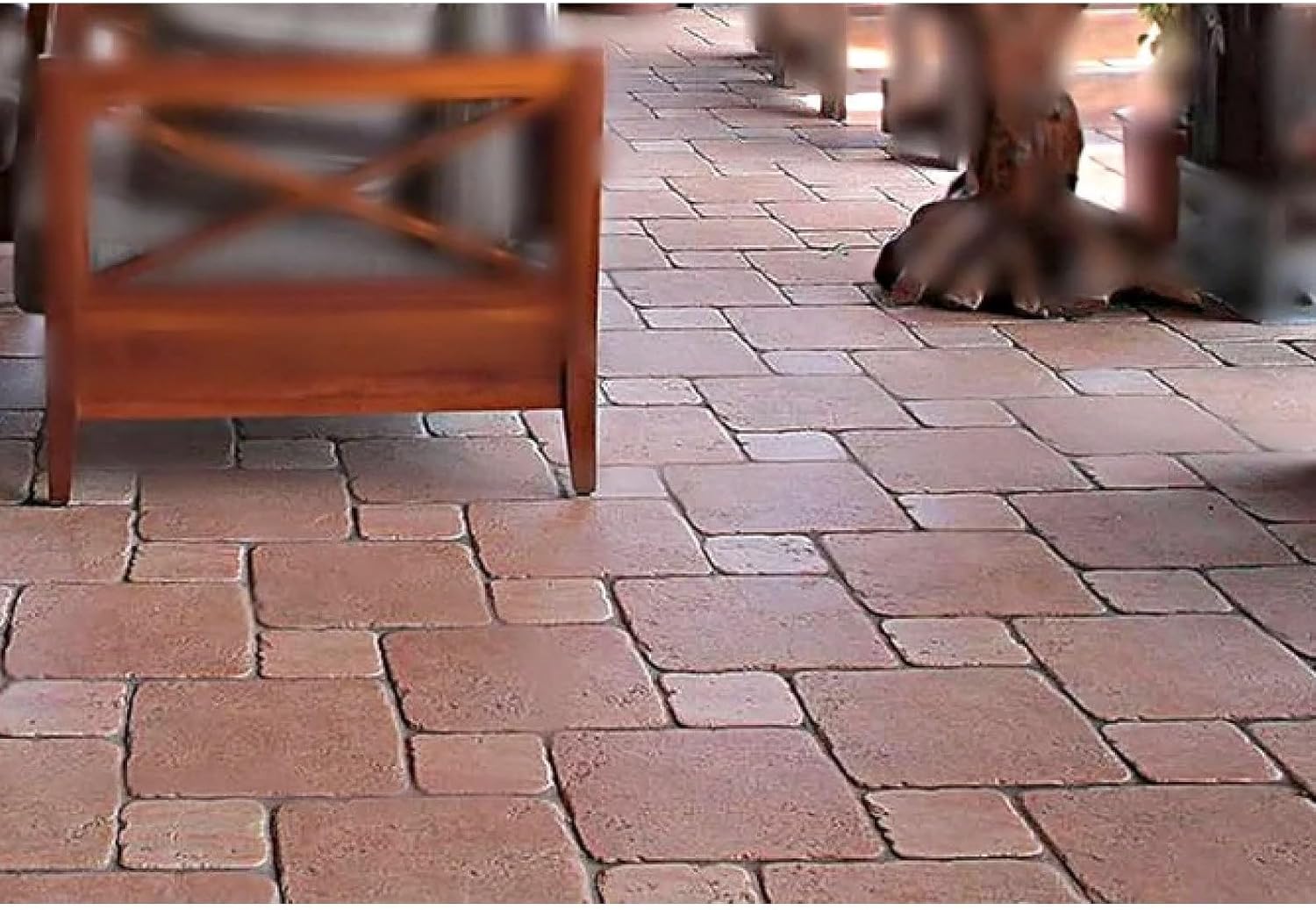 Polyurethane Stamp EDBURG | Stamp for Decorative Finishing on Concrete and Plaster | Mat Stamp 18,31" х 12,20" х 0,39" Inches