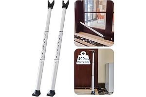 2-Pack Door Security Bar for Home Safety Security