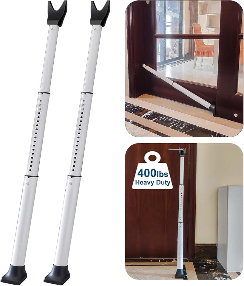 Rerishom Door Security Bar, Door Stoppers Security bar,Heavy Duty Door Lock Security Door Jammer Door Stopper for Apartment, Hotel