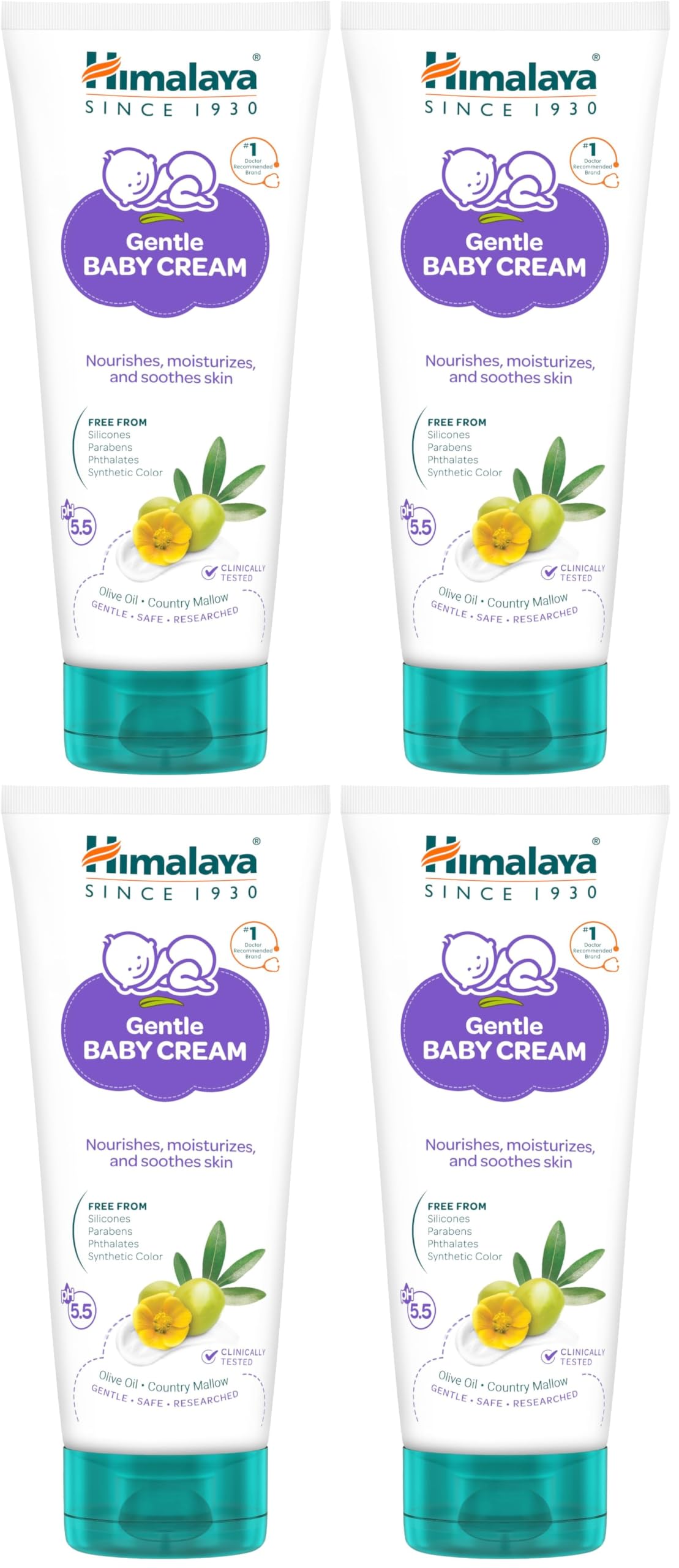 Himalaya Gentle Baby Cream 200ml with Olive Oil, Giloy & Licorice | pH 5.5 | No. 1 Doctor Recommended Baby Cream | Hypoallergenic | Nourishing Baby Face Cream & Moisturizer for All Skin Types-image-19
