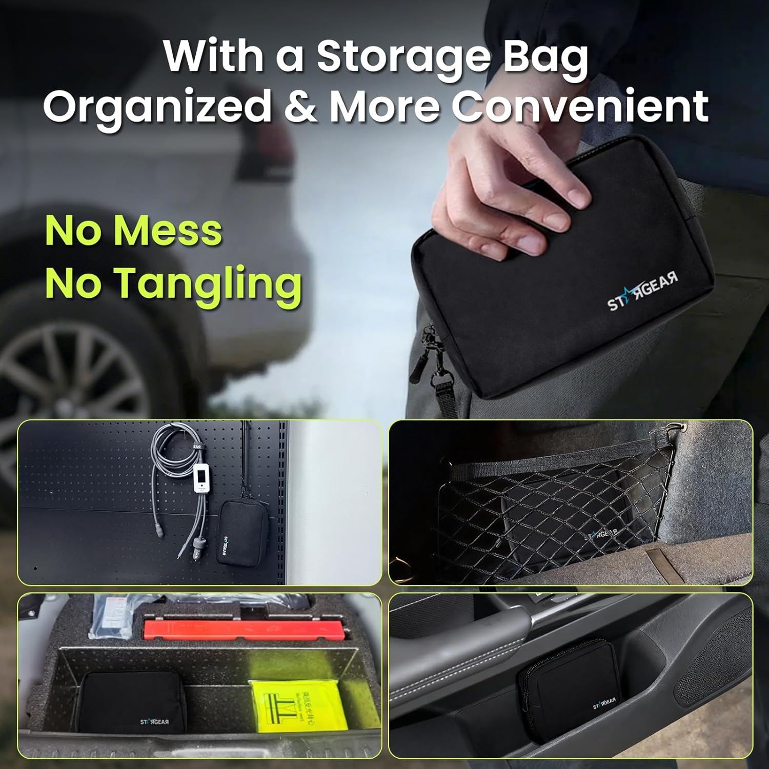 Starlink Mini Cable 10FT/3M, 3 in 1 Cable with Digital Voltage Display & On/Off Switch, 16AWG USB-C/Cigarette Lighter Car Adapter/DC to DC Starlink Mini Power Cable, Work with 140W+ PD Supply