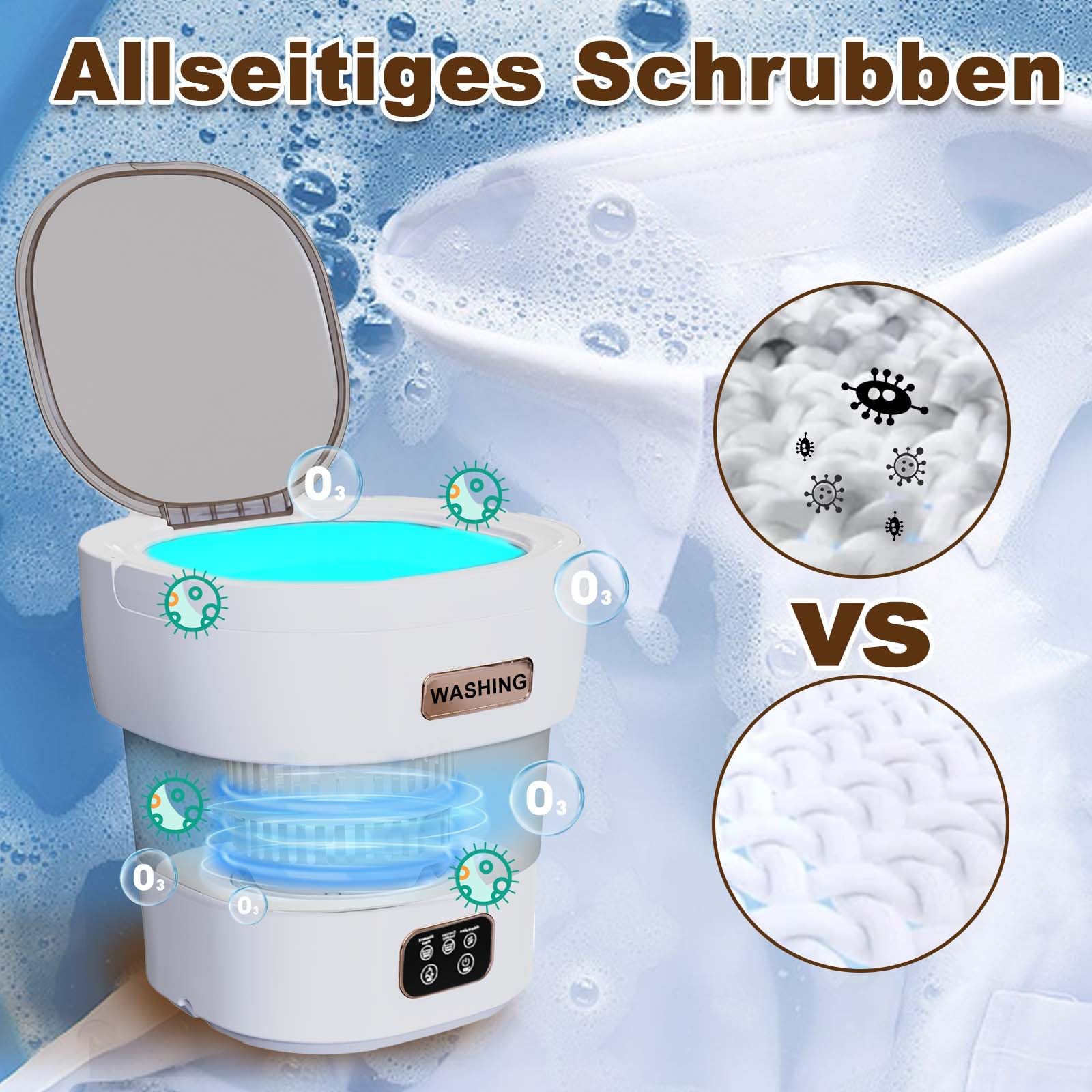 Asse Per Lavare A Mano In Legno | Superficie Ondulata | Per Bucato Ecologico E Viaggi - Foto 11