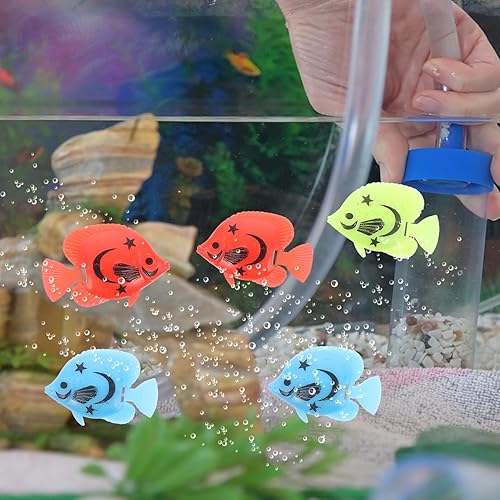 Miniatura 3 de NUOBESTY 10 piezas de peces artificiales de plástico simulados pequeños peces flotantes para acuario adornos de peceras (estilo aleatorio)