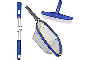 Poolvio Aluminum Swimming Pool Cleaning Kit