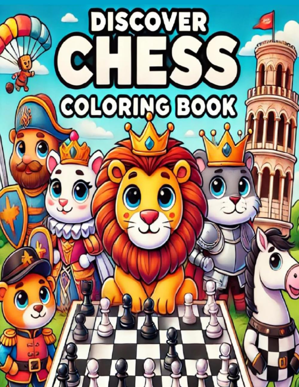 DISCOVER CHESS COLORING BOOK: Learn Chess Moves While You Color