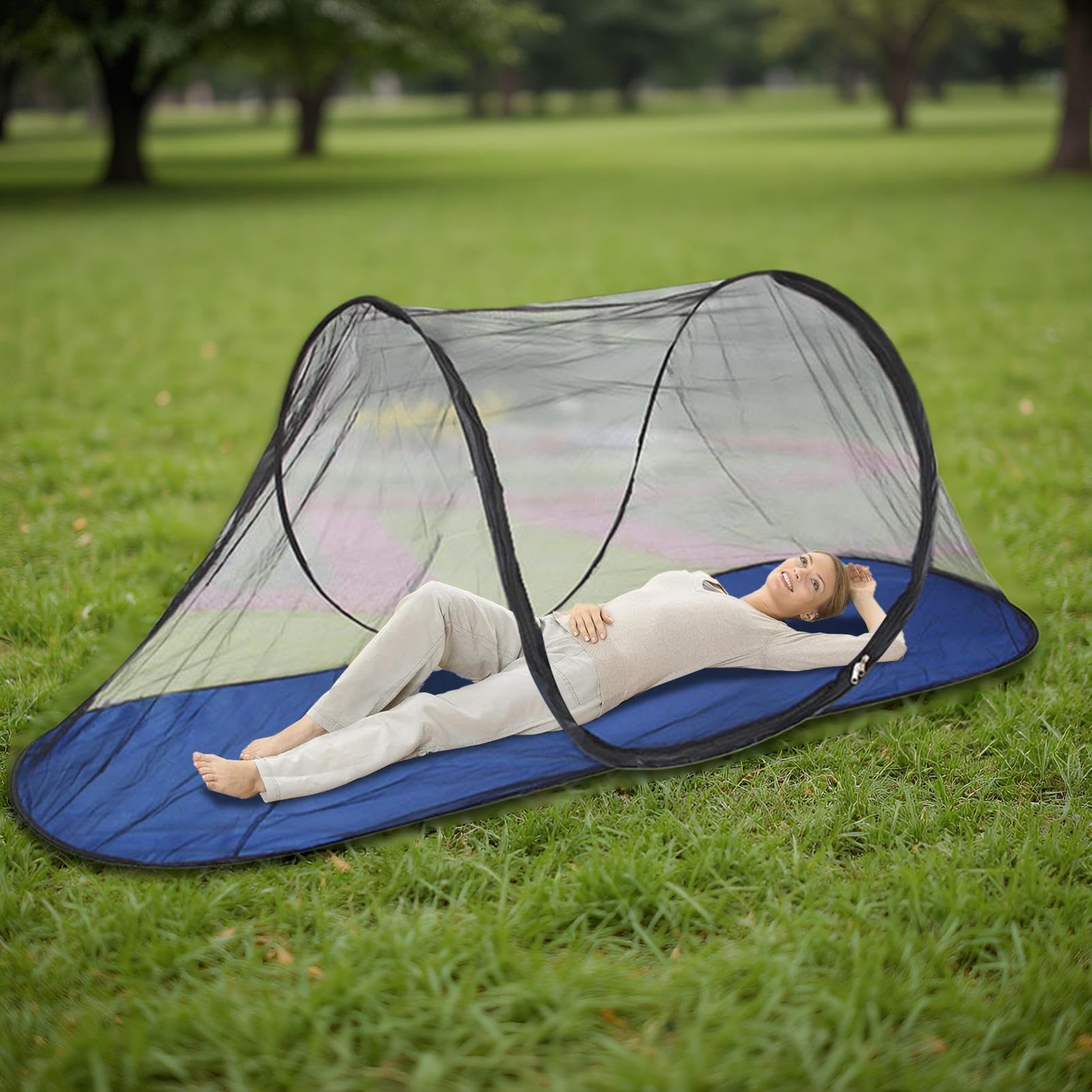 Zanzariera Per Campeggio Cupola A Rete Pop-up Oxford Impermeabile | Schermo Antimosche Da Esterno 200 x 72 x 70 cm Per Interno Prato Cortile Campeggio Spiaggia Picnic Balcone Viaggio Casa
