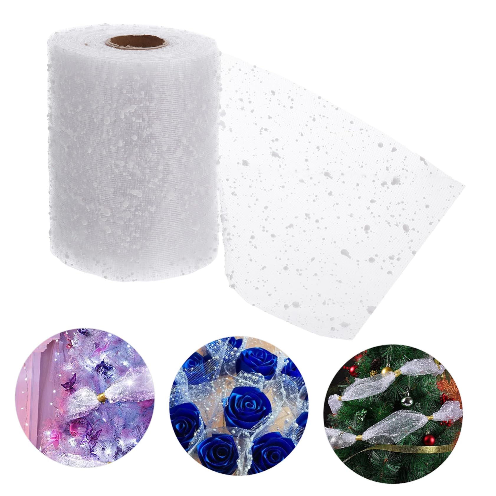 SEWACC 4rouleaux Ruban Décoratif Maille Pour De Fleurs Ruban Pour Cadeau Et Bricolage Fournitures Pour Bouquets De Fleurs