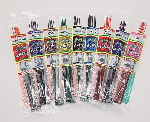 Miniatura 4 de BluntefLife Inciense - Paquete variado de 5 aromas, 10 varillas cada uno, 11 pulgadas, 50 varillas en total, 3.70 oz con soporte para incienso GCTech