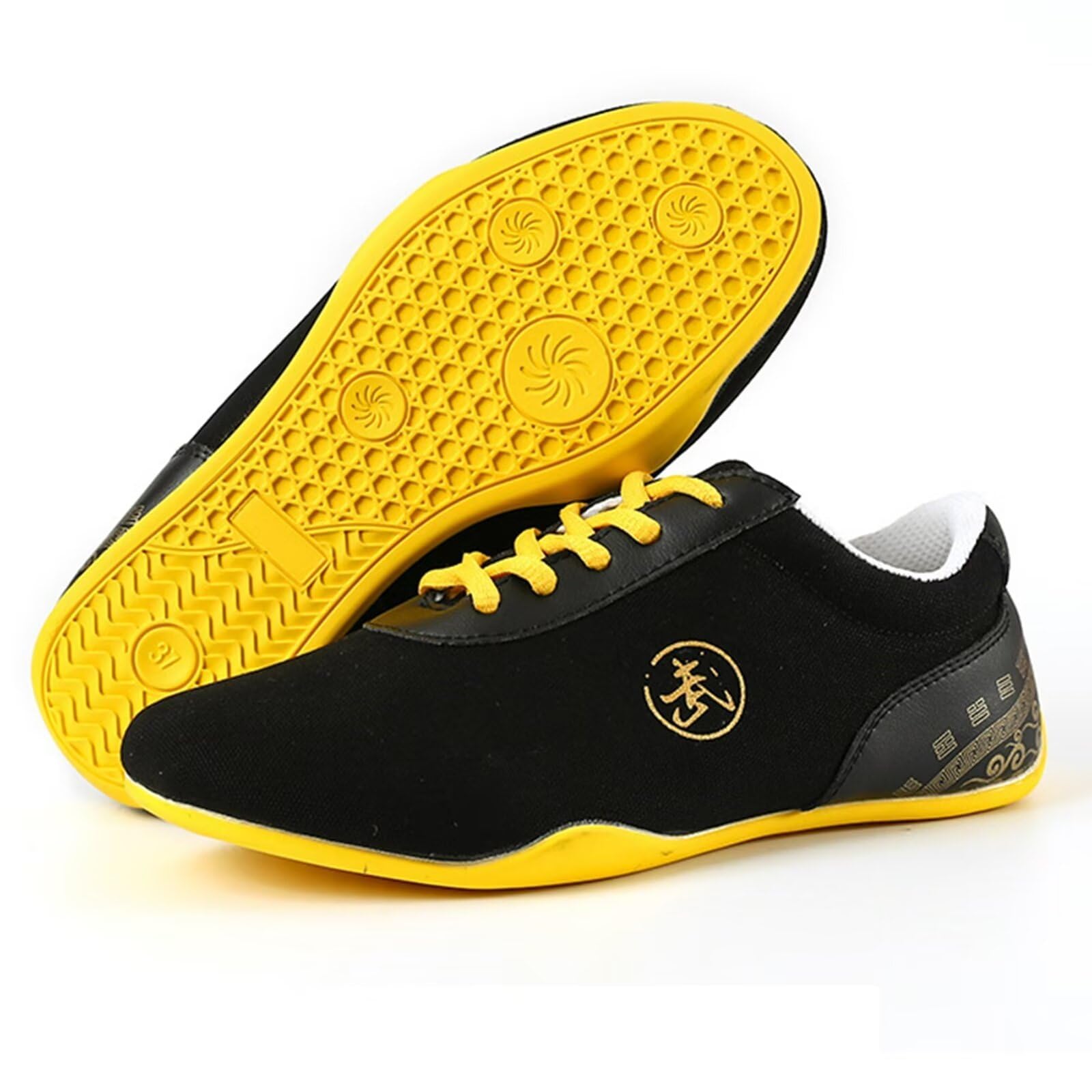 UKUBOXBAG Canvas Martial Arts Shoes, Non-Slip Kung Fu Shoes Old Beijing Walking Shoes Lightweight Sneakers for Wing Chun Qi Gong