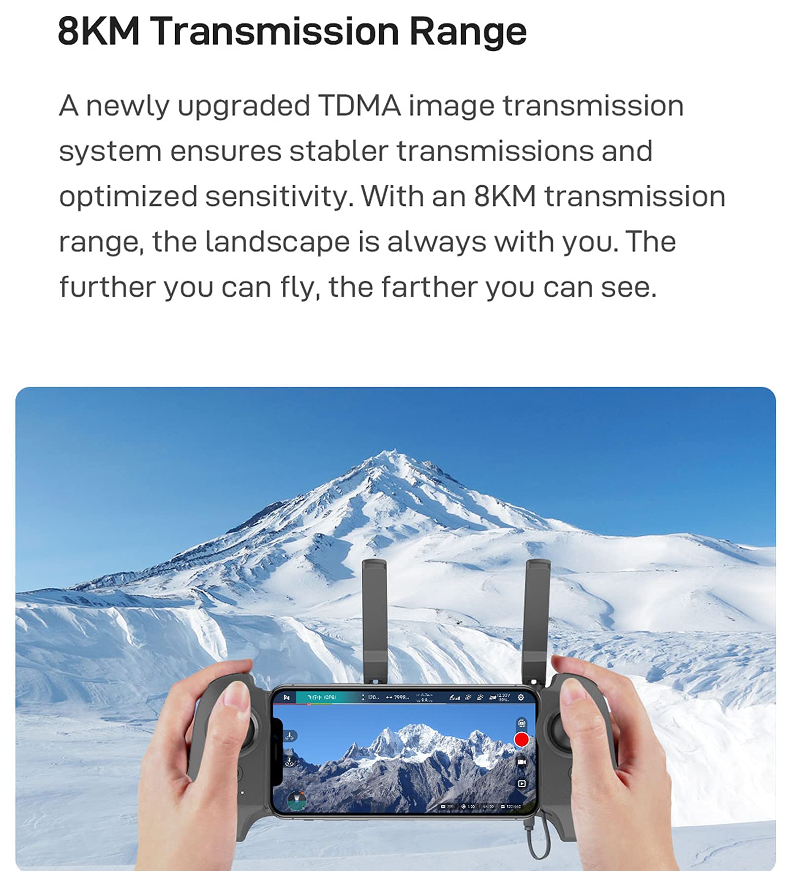 8KM GPS Drone with 4k 3-axis Mechanical Gimbal 5G FPV Professional Drones for Adults 62 Minutes Flight Time Two Batteries RC Quadcopter 250g Mini Drone