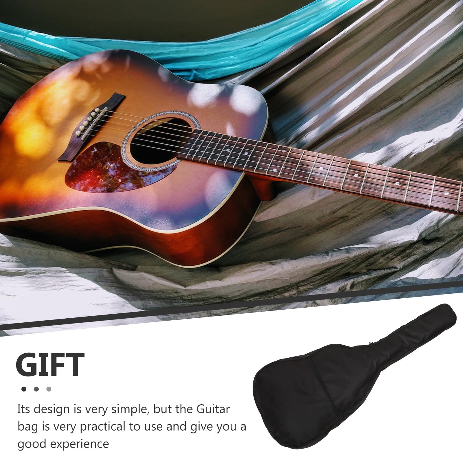 Ciieeo Correa Hombro Resistente al Agua Ligera y Práctica Funda de Tela Oxford 420d de Guitarra Española Adecuado para Transporte y Almacenamiento