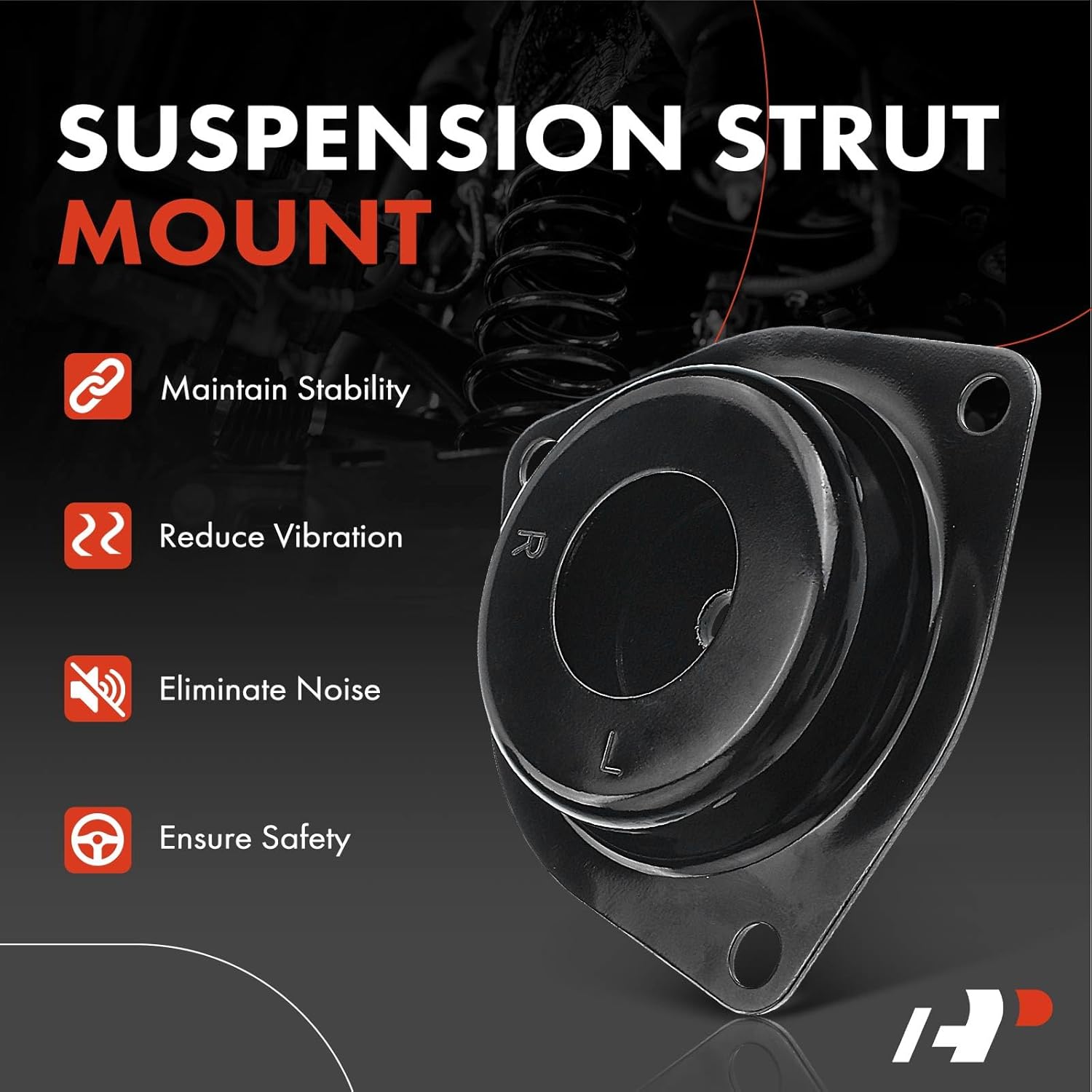 A-Premium Front Driver or Passenger Side Suspension Strut Mount Compatible with Nissan Pathfinder 1996-2004 INFINITI QX4 1997-2003 3.3L 3.5L