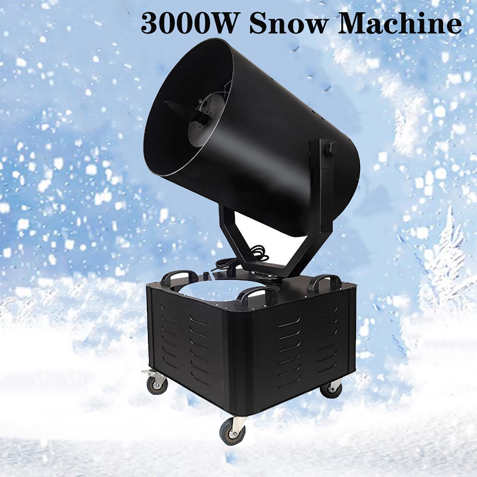UWYTGF 3000W Snow Machine, Stage Snowflake Maker with Remote Control, Large Snow Machine, 120° Swing 10~15M Jetting Distance, Fake Falling Snowflakes Effect Perfect