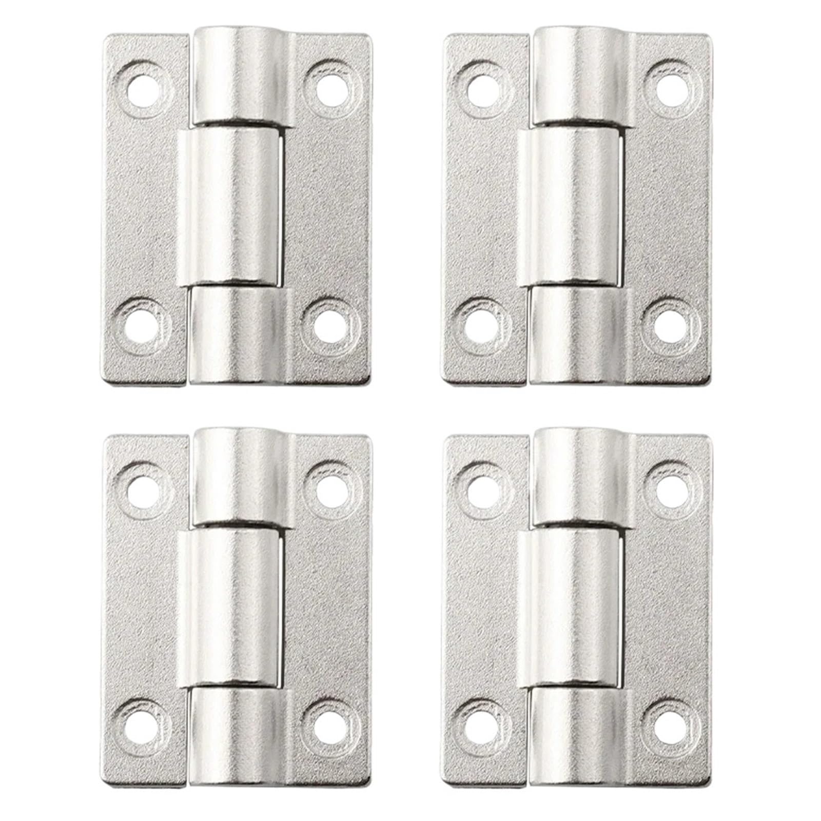 4pcs Zinc Alloy Hinge Cabinet Hinge(Silver)