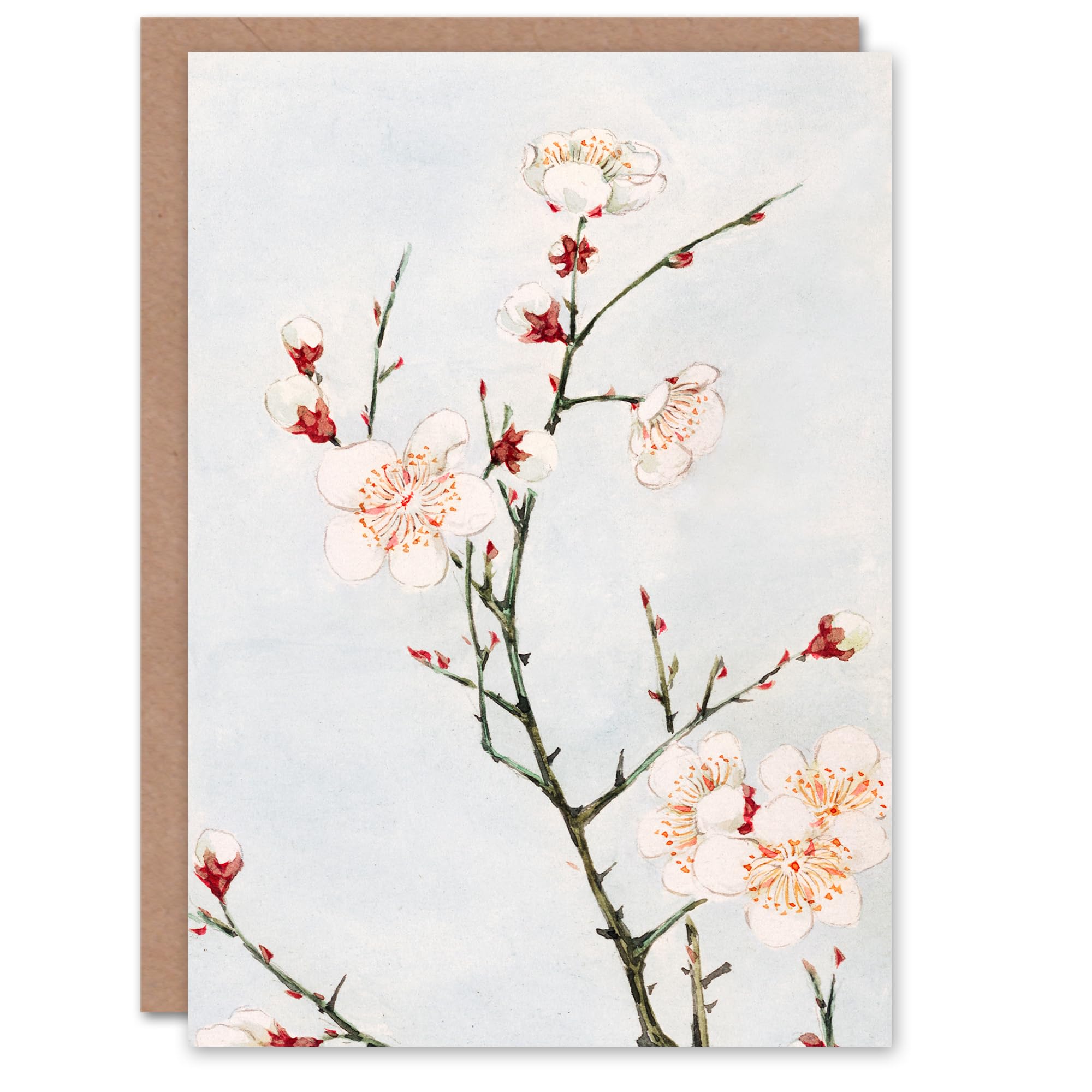 Artery8 Megata Morikaga Art Card Plum Branches With Blossoms
