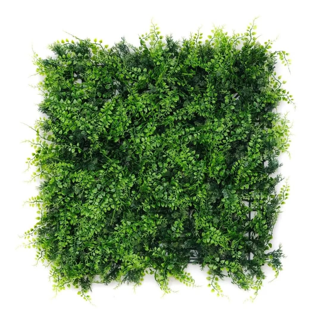 Valyria Home | Jardín Vertical Artificial para Exterior e Interior | Pack de 4 Paneles 50x50 cm | Planta Decorativa Pared | Protección UV | Decoración de Pared y Diseño Moderno | Tropical Amazonas