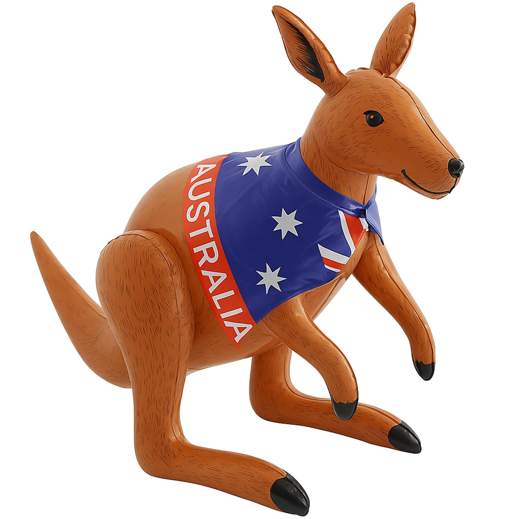 HiFEN Inflatable Kangaroo with Australian Flag Design  70cm Giant Aussie Party Decoration & Fun Toy
