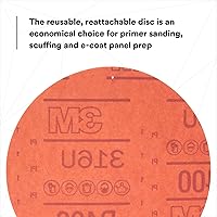 Vista 5 de 3M Hookit - P80D, disco de arena abrasiva, rojo, 6 pulgadas., Grado: P400
