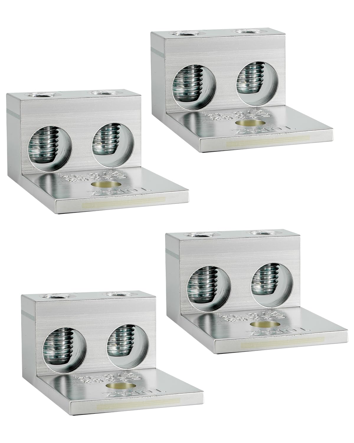 Cosses mécaniques gain de place double fil aluminium 2/0 pour jonctions électriques rapides