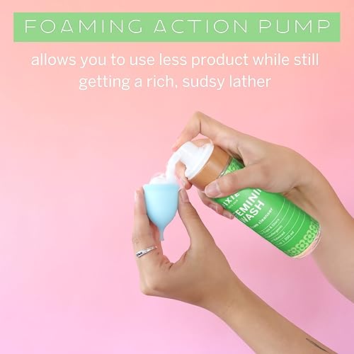 Miniatura 4 de Pixie Menstrual Cup Wash - Dispensador de espuma - Esterilizador limpiador para tazas y discos de período - pH equilibrado e ingredientes orgánicos