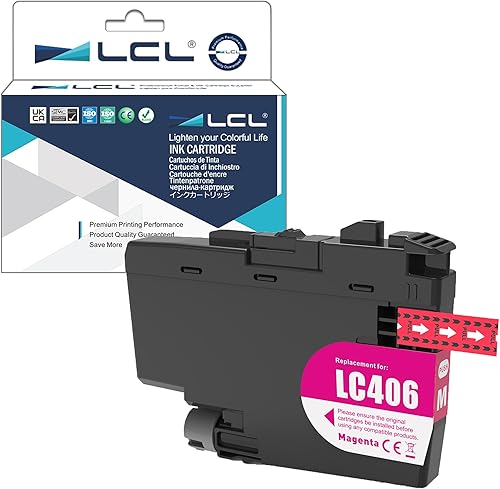 Miniatura 9 de LCL LC 406 LC-406 Cartucho de tinta cian de alto rendimiento de repuesto para Brother LC406 LC406C para HL-JF1 MFC-J4335DW MFC-J4345DW MFC-J4535DW