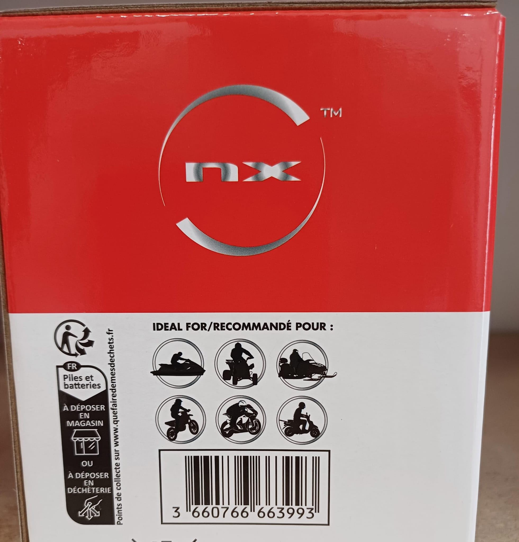 Batería moto Gel NTZ12S / YTZ12S 12V 11Ah