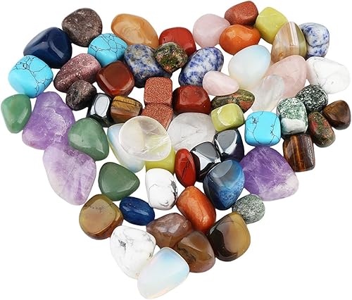 Miniatura 10 de Rockcloud Piedras pulidas pulidas de 1 libra, suministros de piedras preciosas para Wicca, Reiki, cristal curativo, fluorita