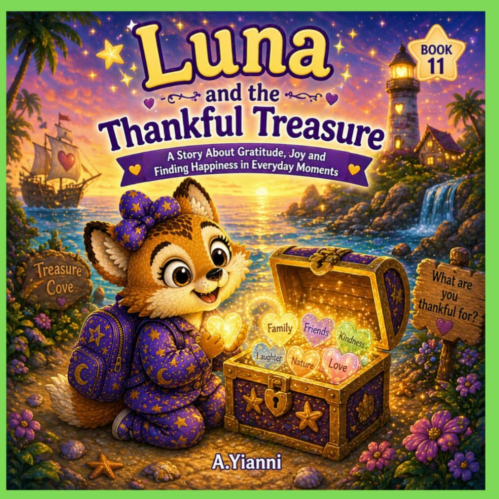 Luna and the Thankful Treasure: A Story About Gratitude, Joy and Finding Happiness in Everyday Moments (Luna's Little Lessons)
