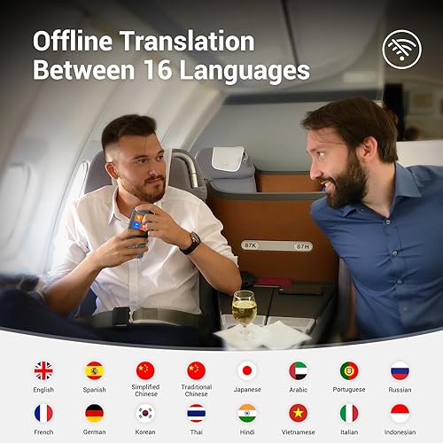 Miniatura 2 de Dispositivo traductor de voz de idioma sin conexión W09 PRO para 144 idiomas y acentos Traducción de fotos No se necesita Internet WiFi para viajes