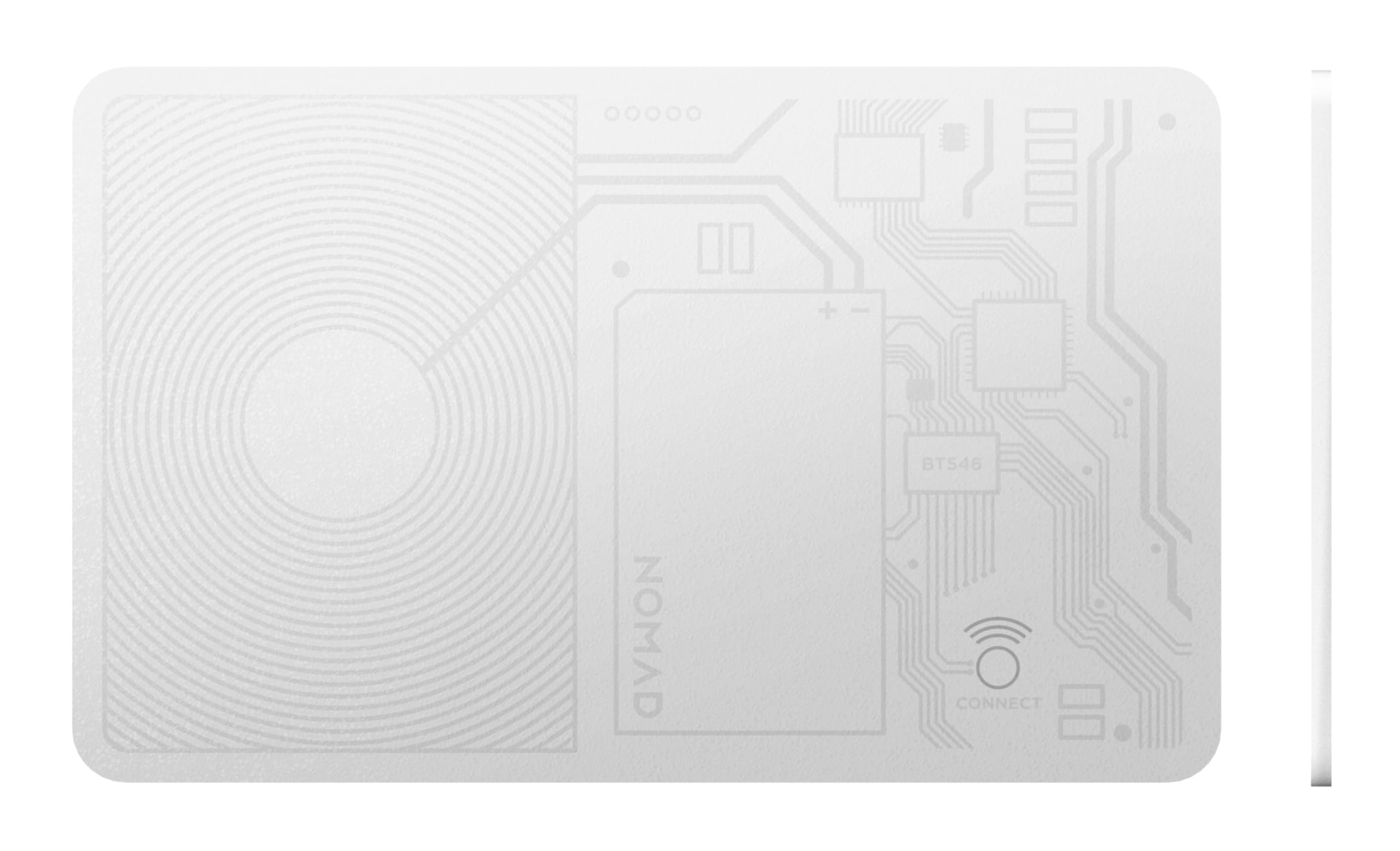 Nomad Tracking Card White, Slim Card Tracker with IPX7 Waterproof