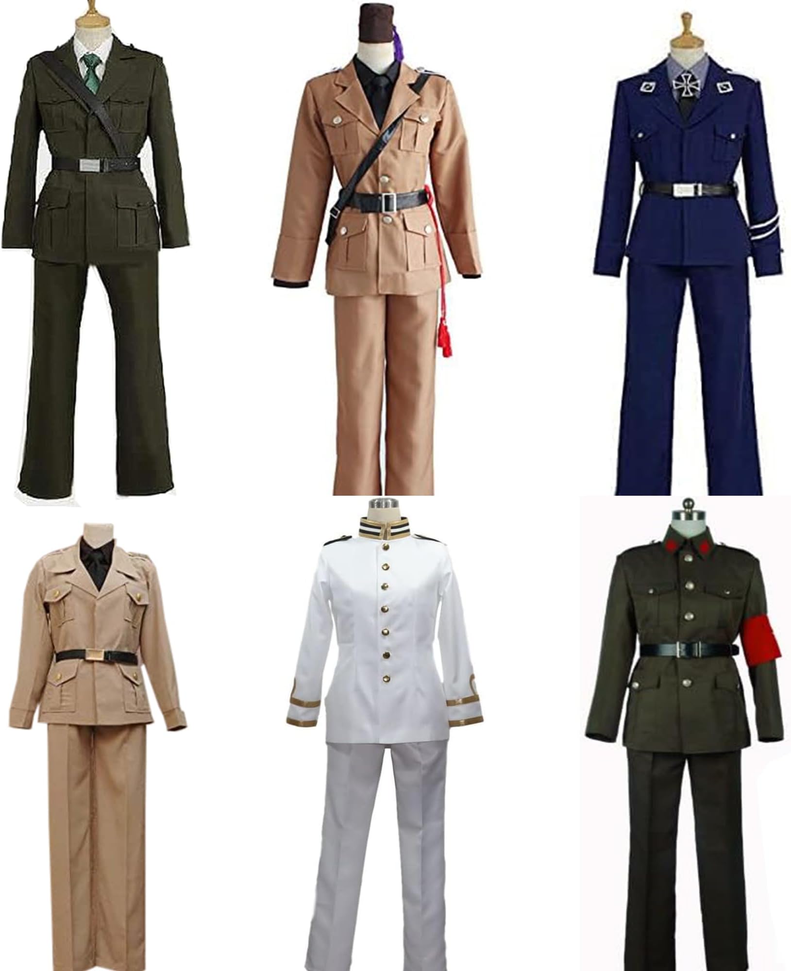 [CSPY]コスプレ衣装ヘタリア服 イギリス イタリア プロイセン ロマー 日本 中国 軍服 コスプレ衣装 コスプレ 衣装