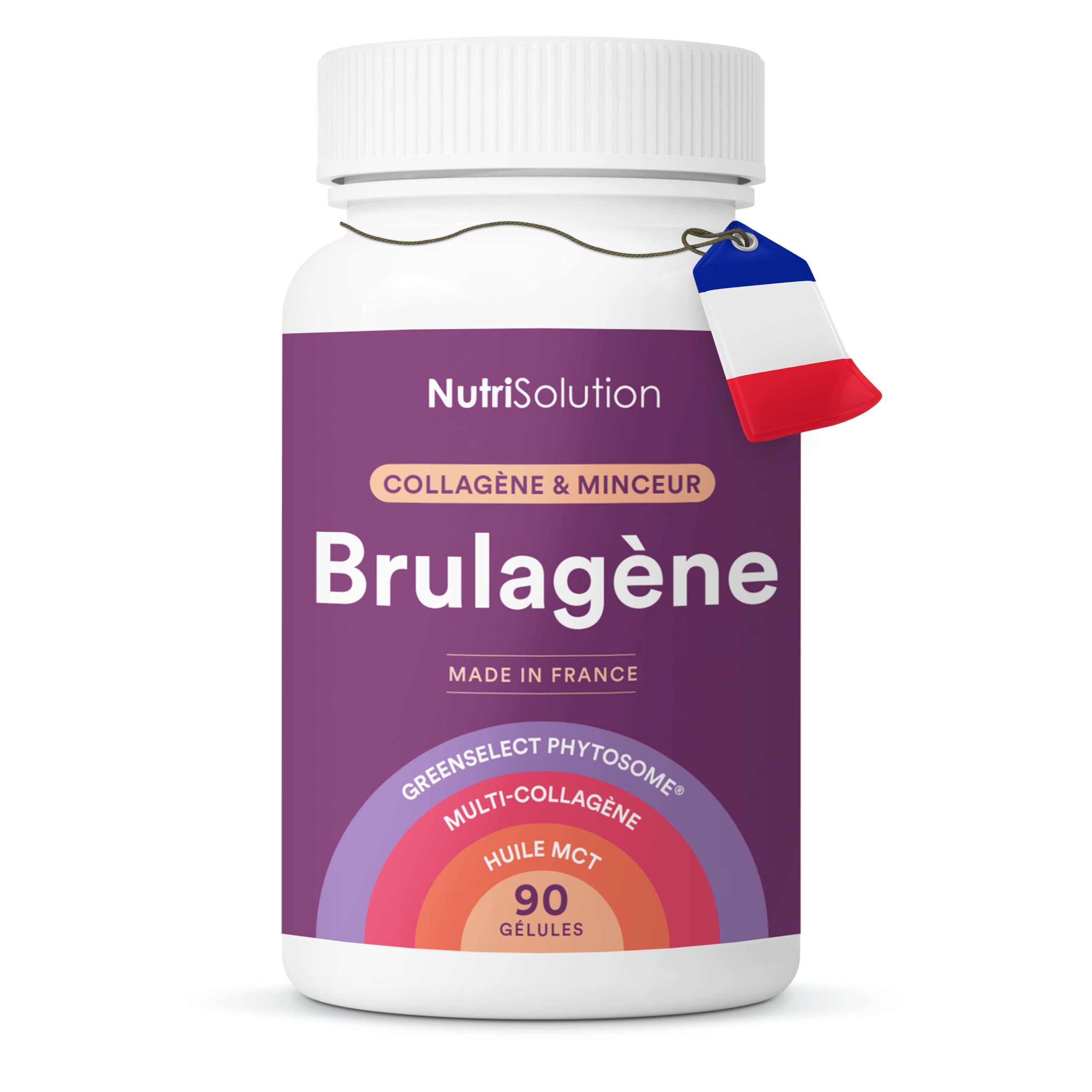 Brulagène : Brûleur de Graisse Puissant avec Collagène - Pour une Perte de Poids Rapide et Efficace - Soutient le Métabolisme et la Santé de la Peau - 90 Gélules - Fabriqué en France (1)