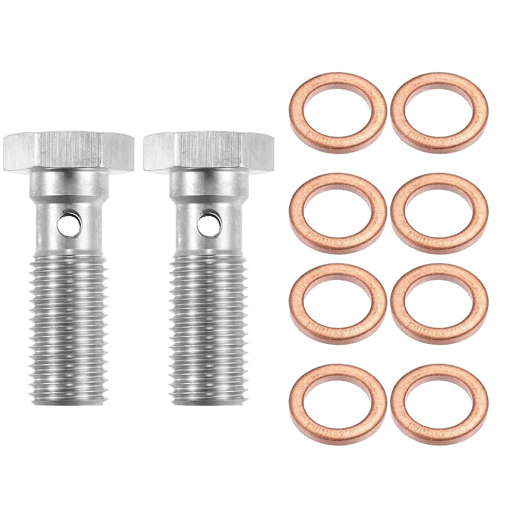 Hana*　0527 Amazon.com: X AUTOHAUX 2pcs Stainless Steel AN4 7/16-20